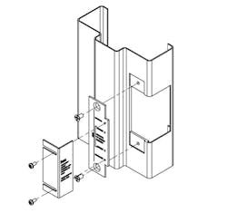 A lip template of the ES100 strike A lip template of the ES100 strike