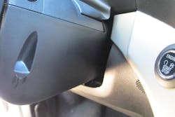 Image 2: The programming &ldquo;slot&rdquo; for proximity fobs on a Ford C-Max is similar to the &ldquo;slot&rdquo; used on the Fiesta.