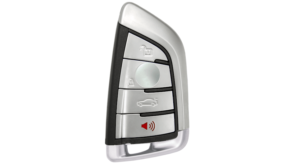 A four-button remote for BMW vehicles