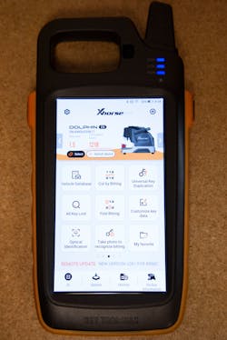 Image 1: The Dolphin menu in the Xhorse Key Tool Max Image 1: The Dolphin menu in the Xhorse Key Tool Max