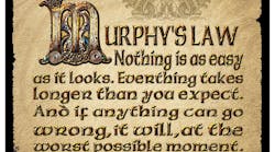 Image 1: A copy of the traditional version of Murphy’s law that hangs on the wall of my office Image 1: A copy of the traditional version of Murphy’s law that hangs on the wall of my office
