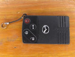 Image 6: This is the type of proximity fob that I found in the sunglasses holder of a Mazda RX8. Image 6: This is the type of proximity fob that I found in the sunglasses holder of a Mazda RX8.