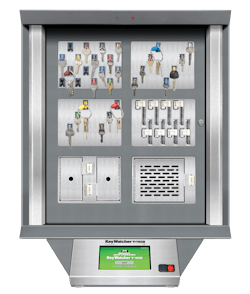 Key cabinets, such as the KeyWatcher Touch by Morse Watchmans, store each individual key in a secured cabinet where only an authorized user who has the proper credentials can remove the key.