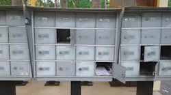 Old apartment complex boxes in need of replacement