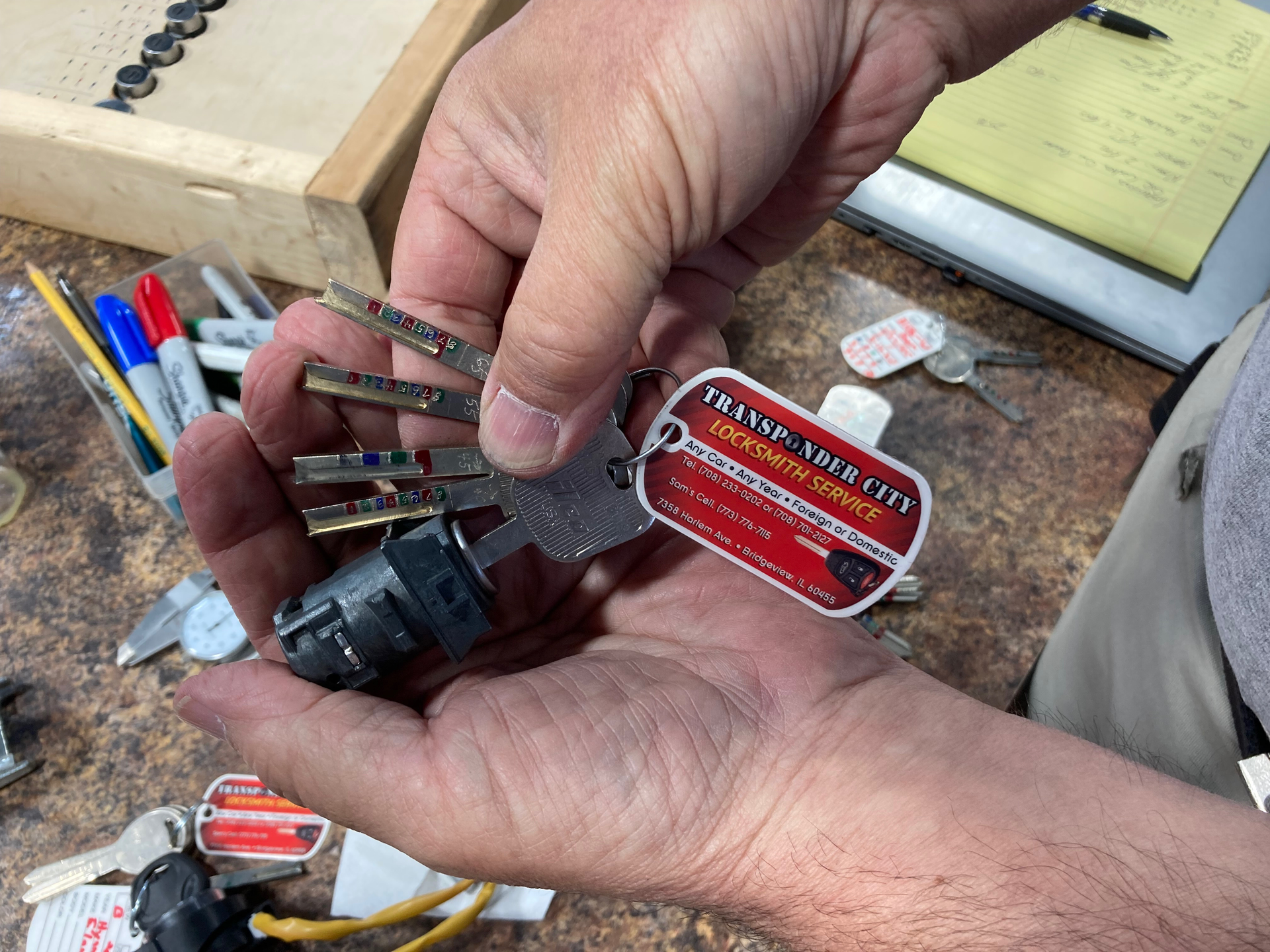 Push keys can help to decode high-security, or sidewinder, keyways.