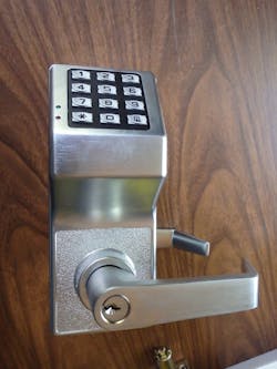 A newly unboxed Alarm Lock Trilogy T2, awaiting installation A newly unboxed Alarm Lock Trilogy T2, awaiting installation