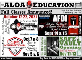 Aloa Fall Classes