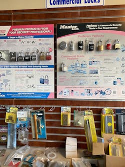 One of several padlock displays at the Valley Forge Security Center One of several padlock displays at the Valley Forge Security Center