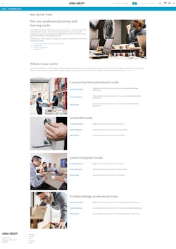 ASSA ABLOY Academy: Career Tracks page ASSA ABLOY Academy: Career Tracks page