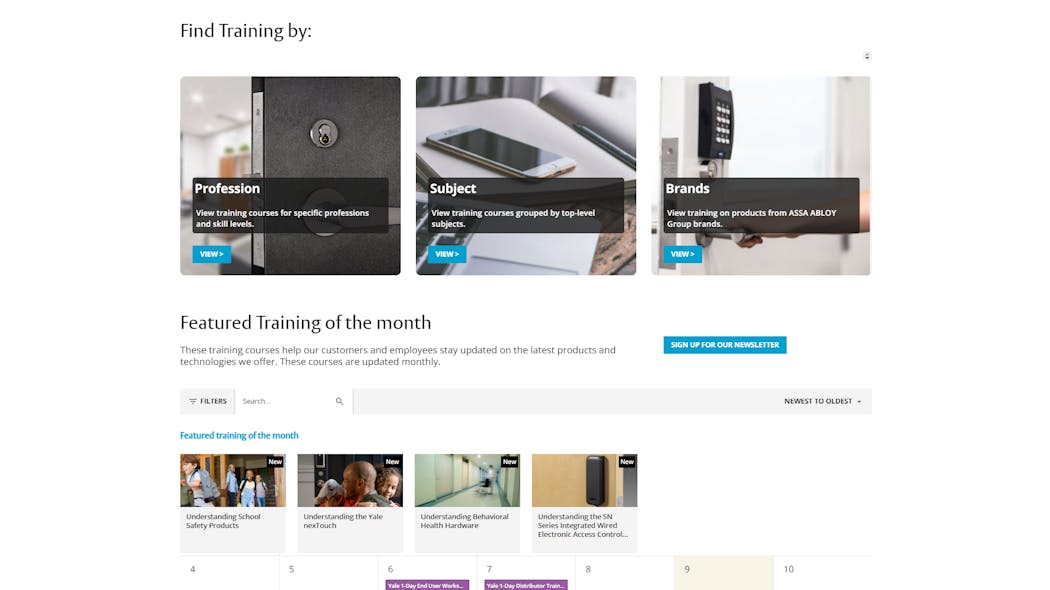 ASSA ABLOY Academy home page