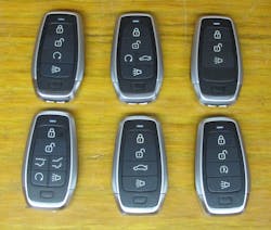 Image 4: A selection of Autel IKEYs, which are “universal” proximity fobs that can be programmed with the KM100 Image 4: A selection of Autel IKEYs, which are “universal” proximity fobs that can be programmed with the KM100