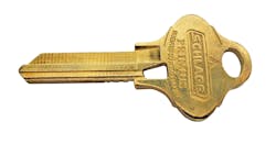 Schlage Primus patent-protected key blank Schlage Primus patent-protected key blank