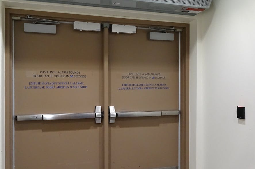 Delayed-egress openings have different rules.
