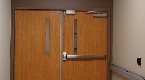 Controlled egress is the most restricted opening and is aimed primarily at nonpatient healthcare doors.