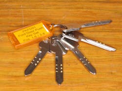 Photo 1: The Ford 8-cut Push Key system (P/N PKFD01) from Framon Manufacturing Co. Photo 1: The Ford 8-cut Push Key system (P/N PKFD01) from Framon Manufacturing Co.