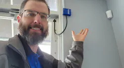 Photo 1. PAC-BLU Bluetooth access control system. Note that the reader is inside of the door.