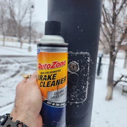 Secret weapon: brake cleaner, served warmed Secret weapon: brake cleaner, served warmed