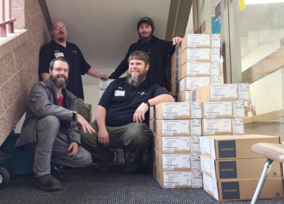 Photo 1. The four-man crew