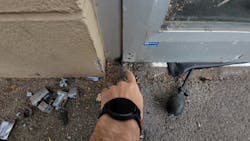 Photo 12. Small gap at bottom Photo 12. Small gap at bottom