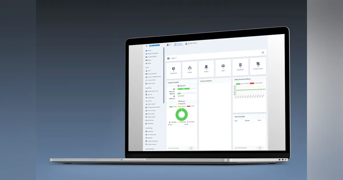 Incomm Ac Software Aiphone introduces AC Nio, intuitive and modern access control ...