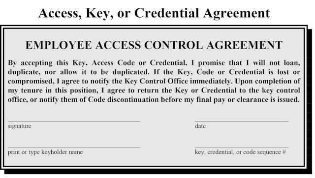 Key Control File Key Control Agreement