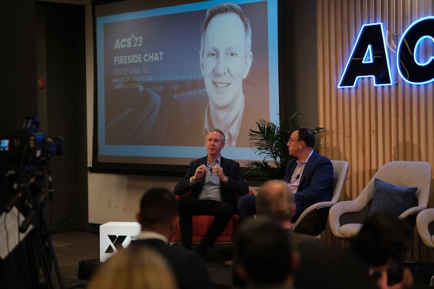 Lee Odess speaks with Steve Van Till, president and founder of Brivo, during his Fireside Chat.