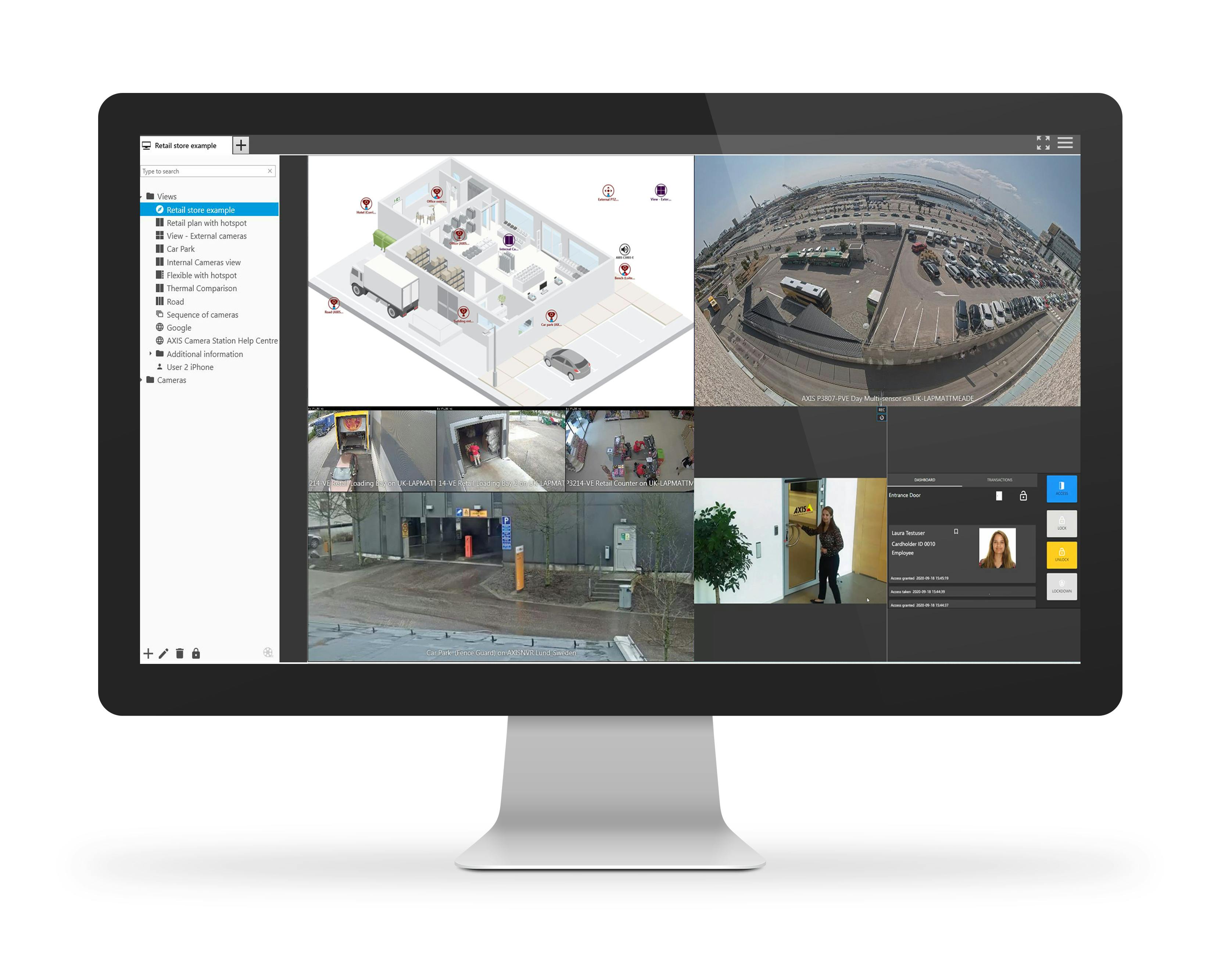 AXIS Camera Station Secure Entry System