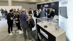 Kaadas smart lock display at ISC West Kaadas smart lock display at ISC West