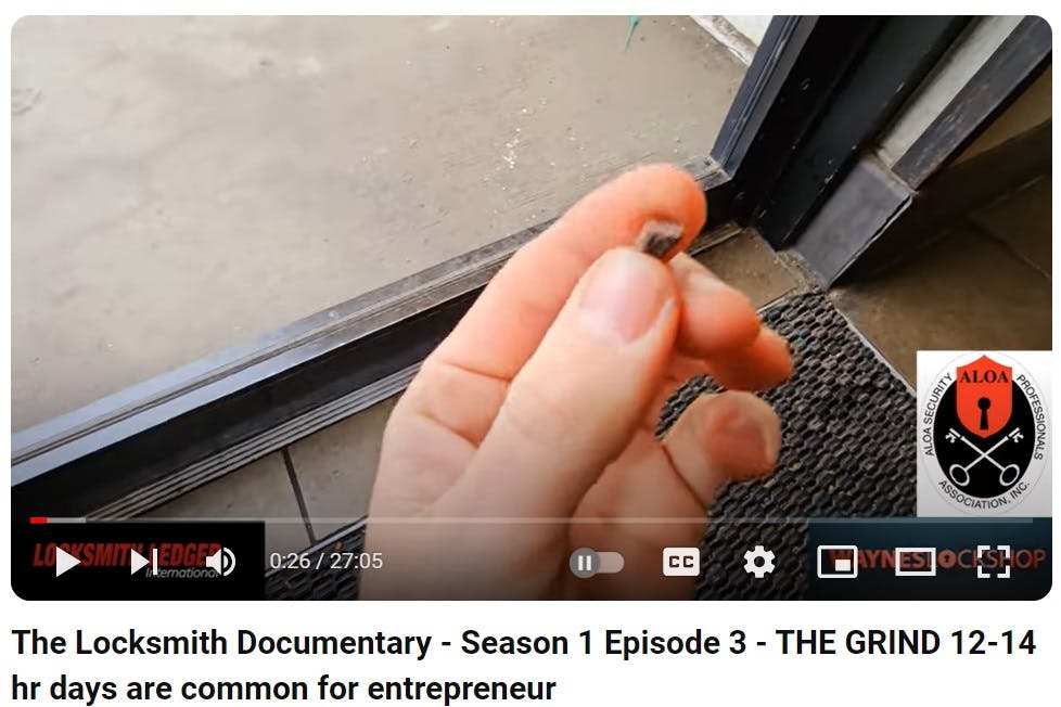 The culprit was this small rock in the first job of the day