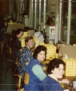 Checking and packing of the locks, 1960s Checking and packing of the locks, 1960s