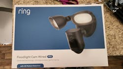 Right wired floodlight camera will replace existing light fixture. Right wired floodlight camera will replace existing light fixture.