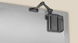 Door energy harvesting technology is used in commercial low-energy power door operator products like this Norton 5800 for a cost-effective solution that offers power-saving potential and ease of installation.