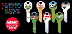Sports-themed Happy Keys from Howard Keys Sports-themed Happy Keys from Howard Keys
