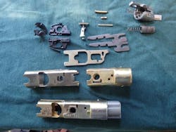 Kwikset deadlatch disassembled Kwikset deadlatch disassembled