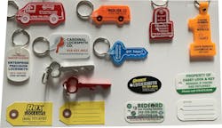 Key chains and key tags Key chains and key tags