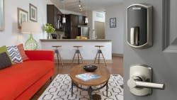 Properties can further enhance their systems by adopting smart wireless electronic locks, like the Schlage Control Mobile Enabled Smart Lock pictured here Properties can further enhance their systems by adopting smart wireless electronic locks, like the Schlage Control Mobile Enabled Smart Lock pictured here