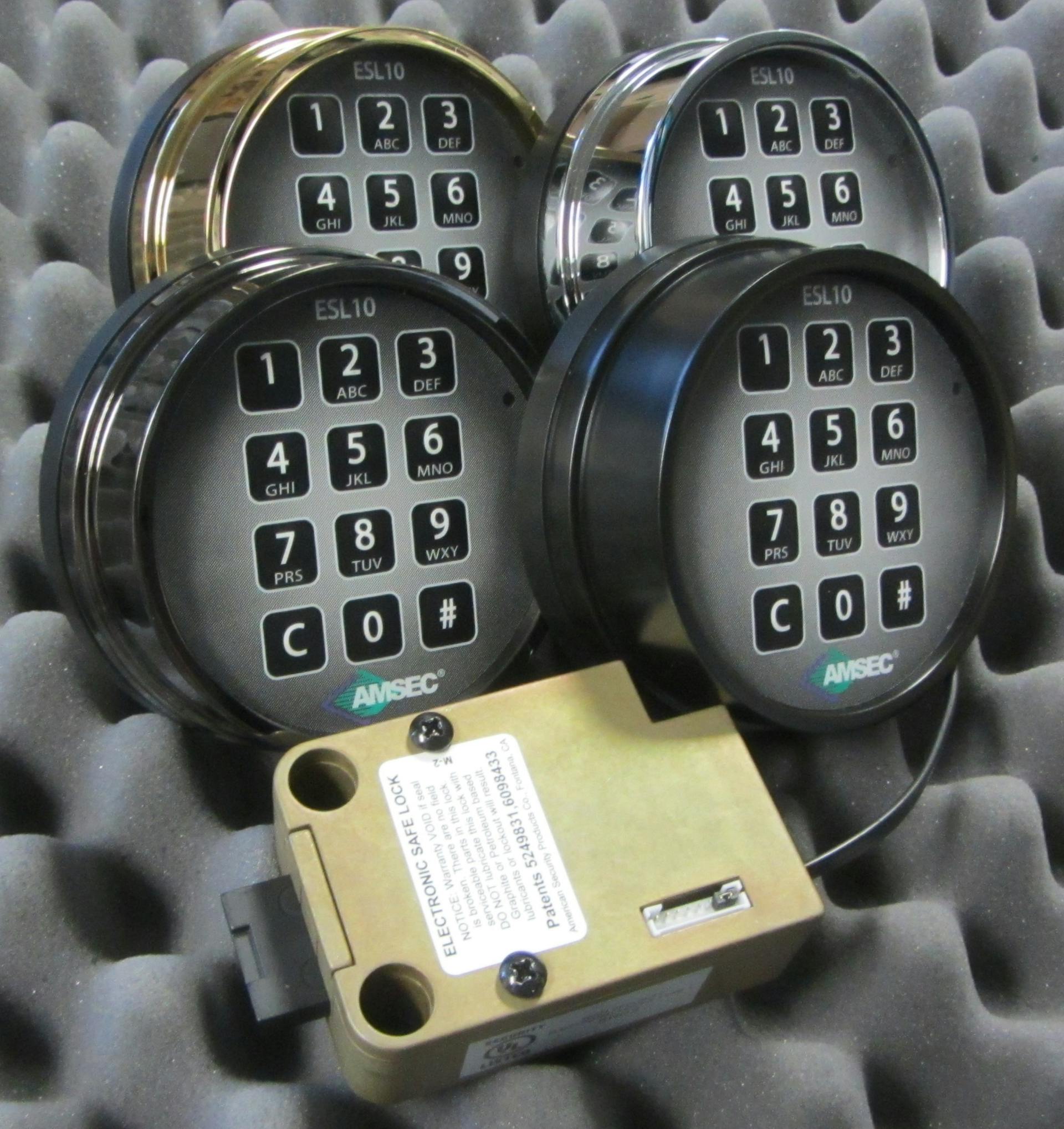 AMSEC electronic keypad options from 2015