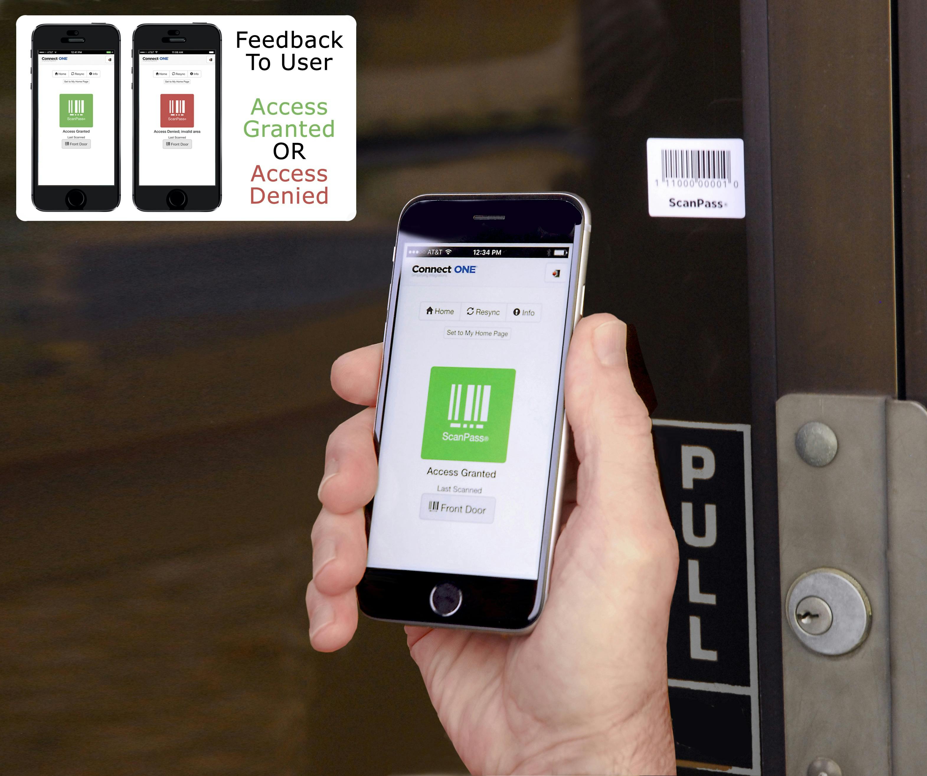 Leveraged through a cloud platform security management interface, ScanPass is a mobile credential that&rsquo;s simple to deploy, using a barcode sticker at the secured entrance.