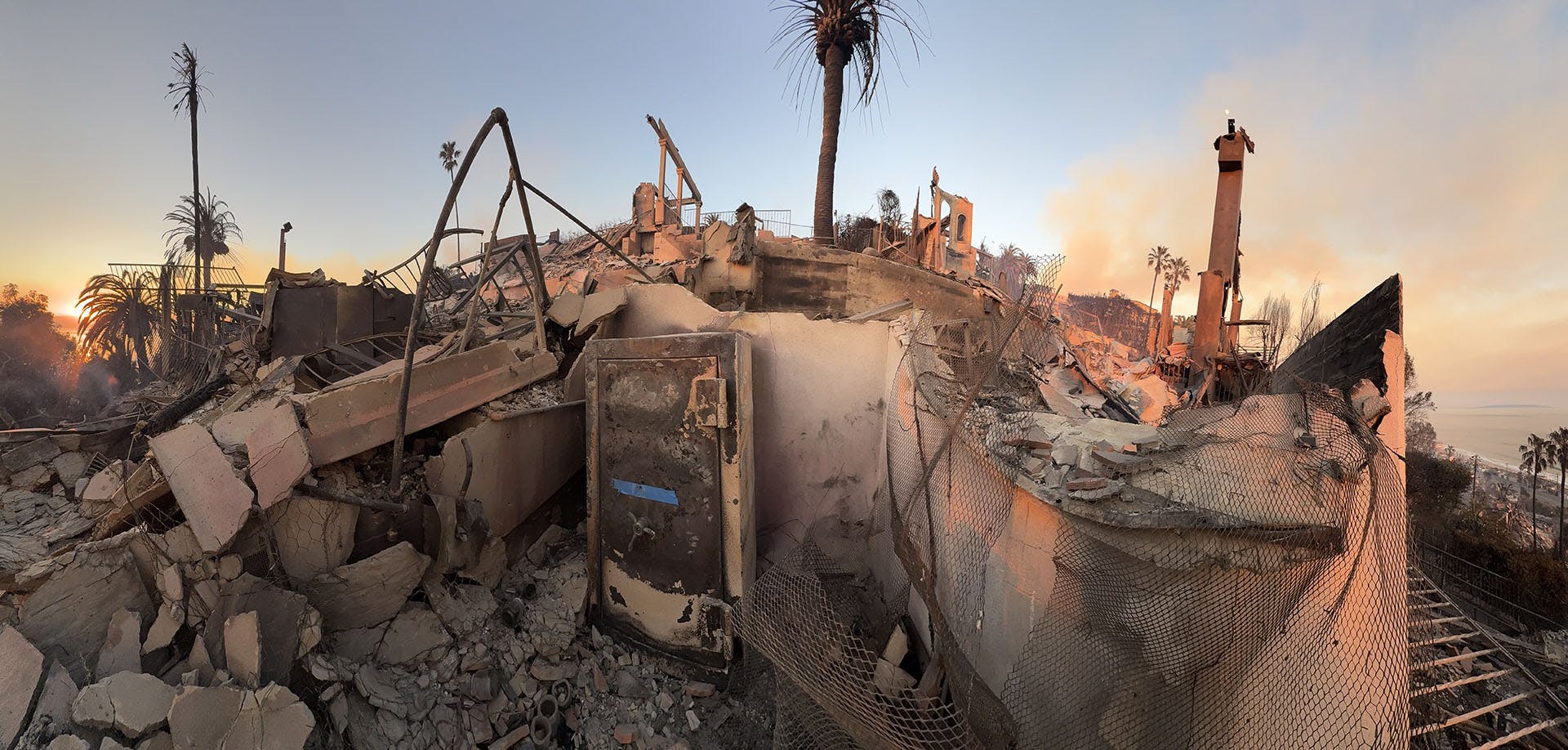 Safe still standing amid destruction