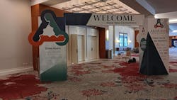 Entry to the 2025 ALOA Security Expo, with approximately 100 exhibitors inside Entry to the 2025 ALOA Security Expo, with approximately 100 exhibitors inside