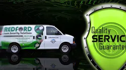 Redford Lock and Security's van advertising.