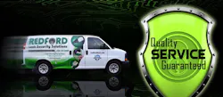 Redford Lock and Security's van advertising. Redford Lock and Security's van advertising.
