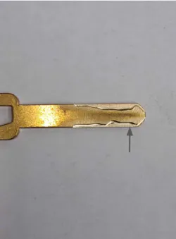 Figure 3. A #3 cut in the 5th space Figure 3. A #3 cut in the 5th space