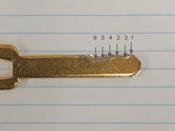 Figure 5. Honda key cut to 654231 Figure 5. Honda key cut to 654231