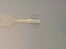 Figure 6. #3 depth Toyota key from before, viewed through a car window, lying on the seat Figure 6. #3 depth Toyota key from before, viewed through a car window, lying on the seat