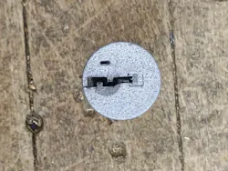Figure 1. SmartKey hole shown at top