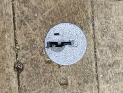 Figure 1. SmartKey hole shown at top