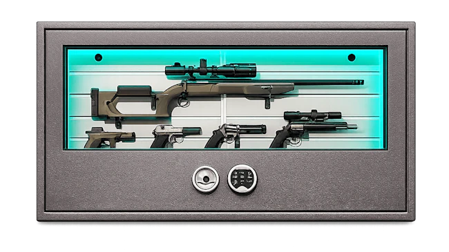 The Crystal Fortress, ideal for displaying guns and collectables securely behind glass