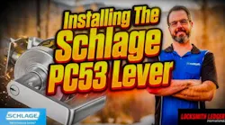 Locksmith Ledger Trusted Tool Review - Schlage PC Series Lever Lock Installation With Wayne Winton