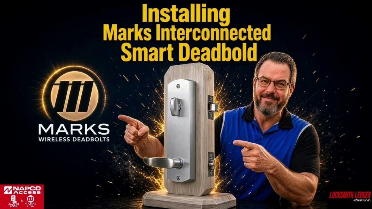 Installing The Marks Interconnected Deadbolt &amp; Using the NAPCO MVP App to Enroll Lock Plus Fob
